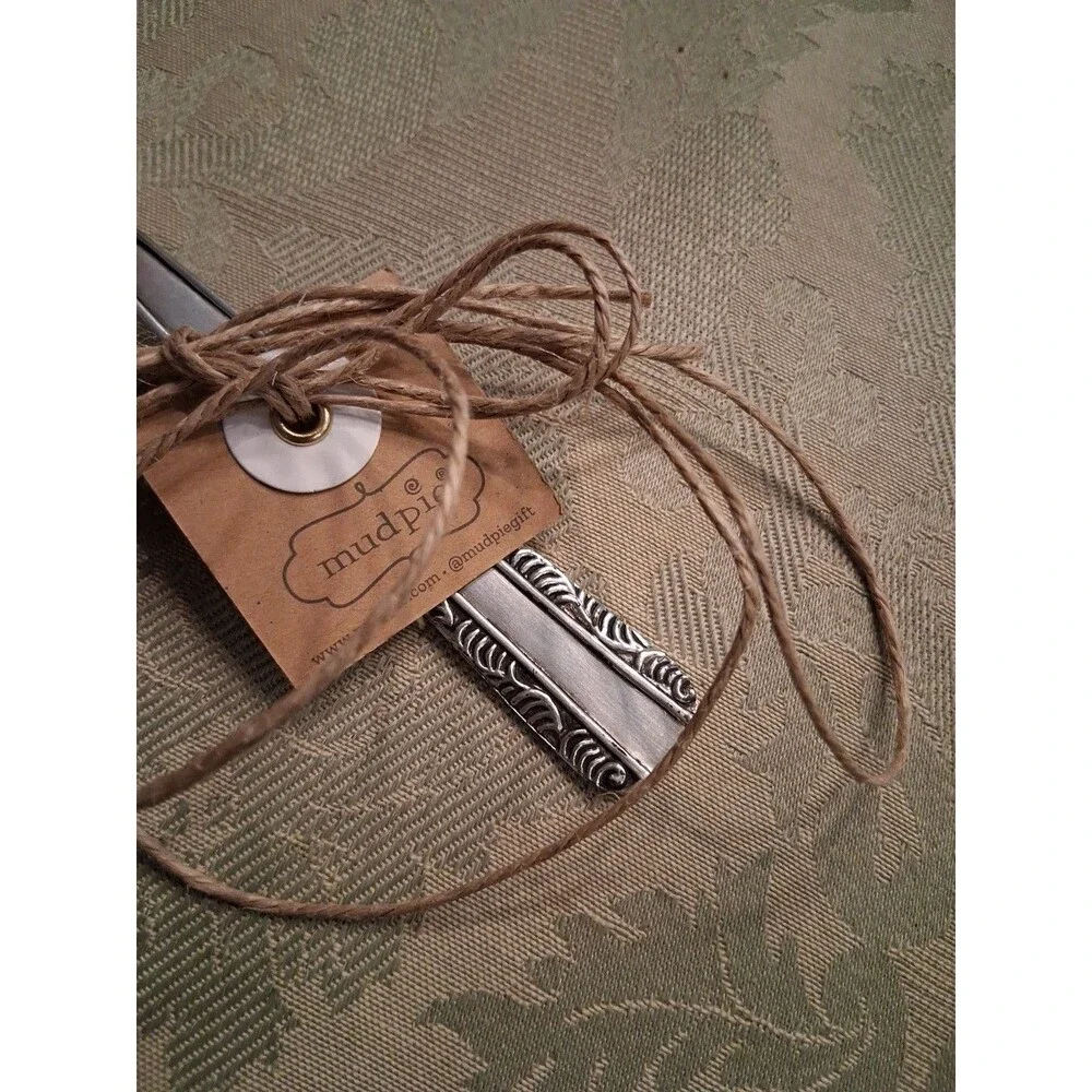 Mud Pie Spoon, Silver Tone NEW 